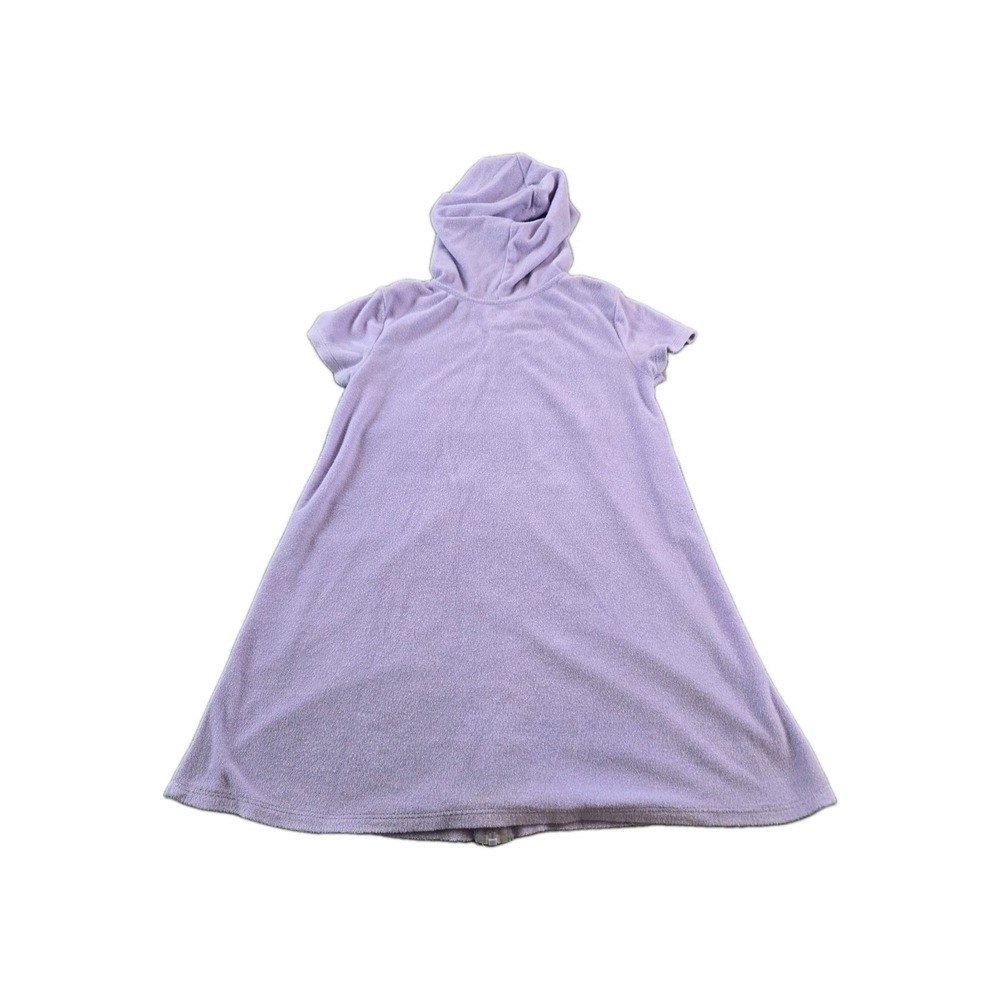 Wonder Nation Girls Full Zip Hooded Cover Up For Swimsuit Beach Poolside Large - Picture 3 of 8